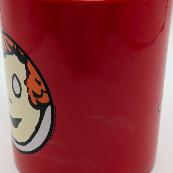 Little Orphan Annie Red Mug by M Ware, Rare - Picture 9 of 11